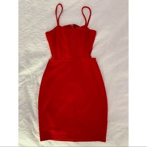 Red Fashion Nova Mini Dress